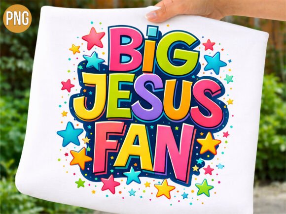 Big Jesus Fan Christian Faith PNG SHIRT for Your Projects