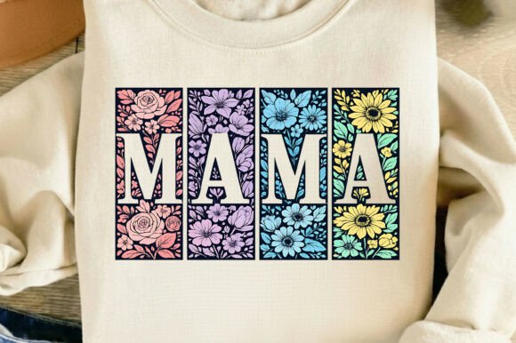Boho Floral Mama: Sublimation Design for Mother's Day