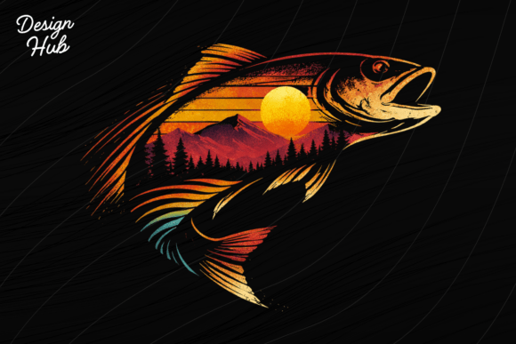 Catch the Perfect Design: Bass Fishing at Sunset