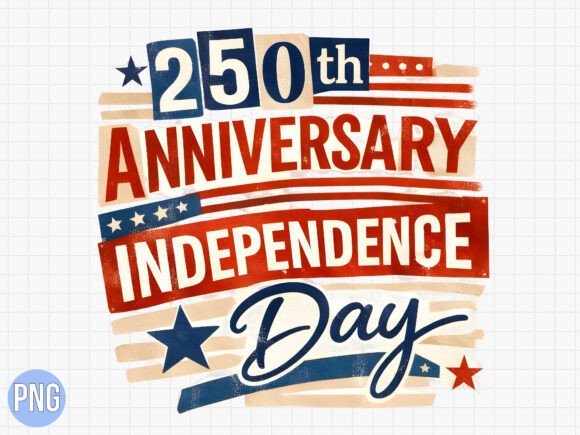 Celebrate with the 250th Independence Anniversary USA PNG Design