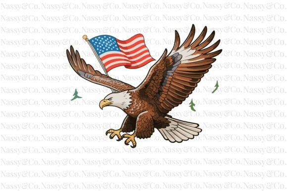 Patriotic Bald Eagle 250 Anniversary PNG: A Design Asset for America250