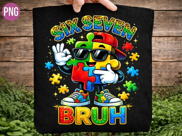 Six Seven Autism Puzzle Bruh PNG: A Fresh Take on Awareness