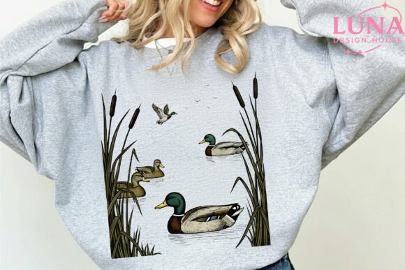 Vintage Mallard Duck PNG: A Crisp, Print-Ready Design Asset